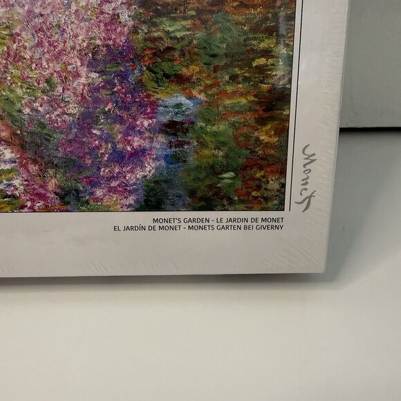 NEW Eurographics Fine Art Claude Monet “Monet’s Garden “ 1000 Pc Puzzle Sealed - Picture 3 of 6